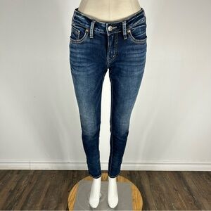 💕 Silver Suki Skinny Women's Blue Jeans 28x31